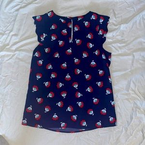 41 Hawthorn Navy Blue top